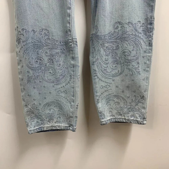 Soft Surroundings Women's High Rise Embroidered Hem Skinny Ankle Size 24W - Picture 5 of 13